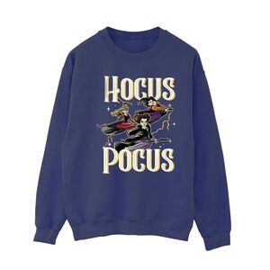 Hocus Pocus Womens/Ladies Flying Sweatshirt / Navy Blue